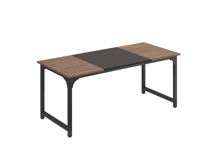 Schreibtisch KARL 180 x 80 x 75 cm braun/schwarz