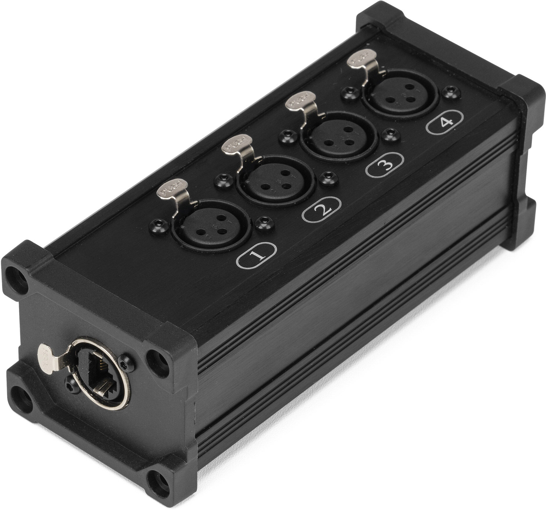 Pd-Connex Cx187 Rj45 Auf 4x Xlr3f Splitter Box
