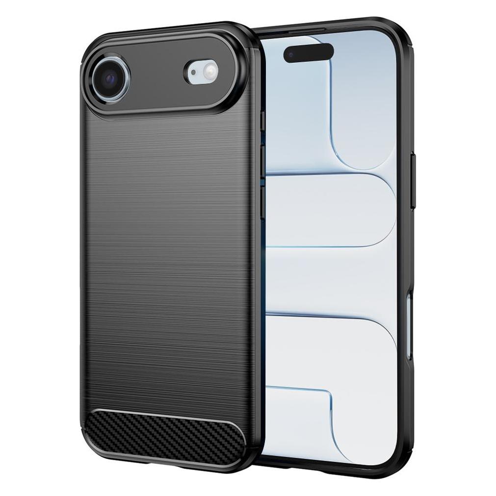 Techsuit - Carbon Silicone - iPhone 17 Air - Black (Apple iPhone 17) (58346076)
