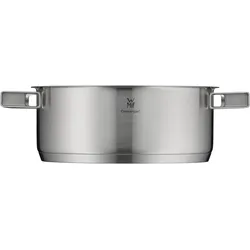 WMF Ultimate Cool+ Bratentopf mit Deckel, 24 cm, Pfanne + Kochtopf, Silber