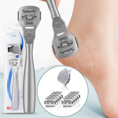 Handpicked Choices Professional Foot Callus Remover Pedicure Kit With Stainless Steel Razor And Foot File 1set