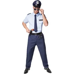 tectake® Herrenkostüm Police Officer