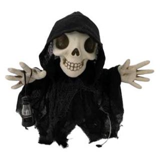 SHE SHX Gehender kleiner Sensenmann Halloween-Dekoration (1 Stk.) (SHXHD2416)