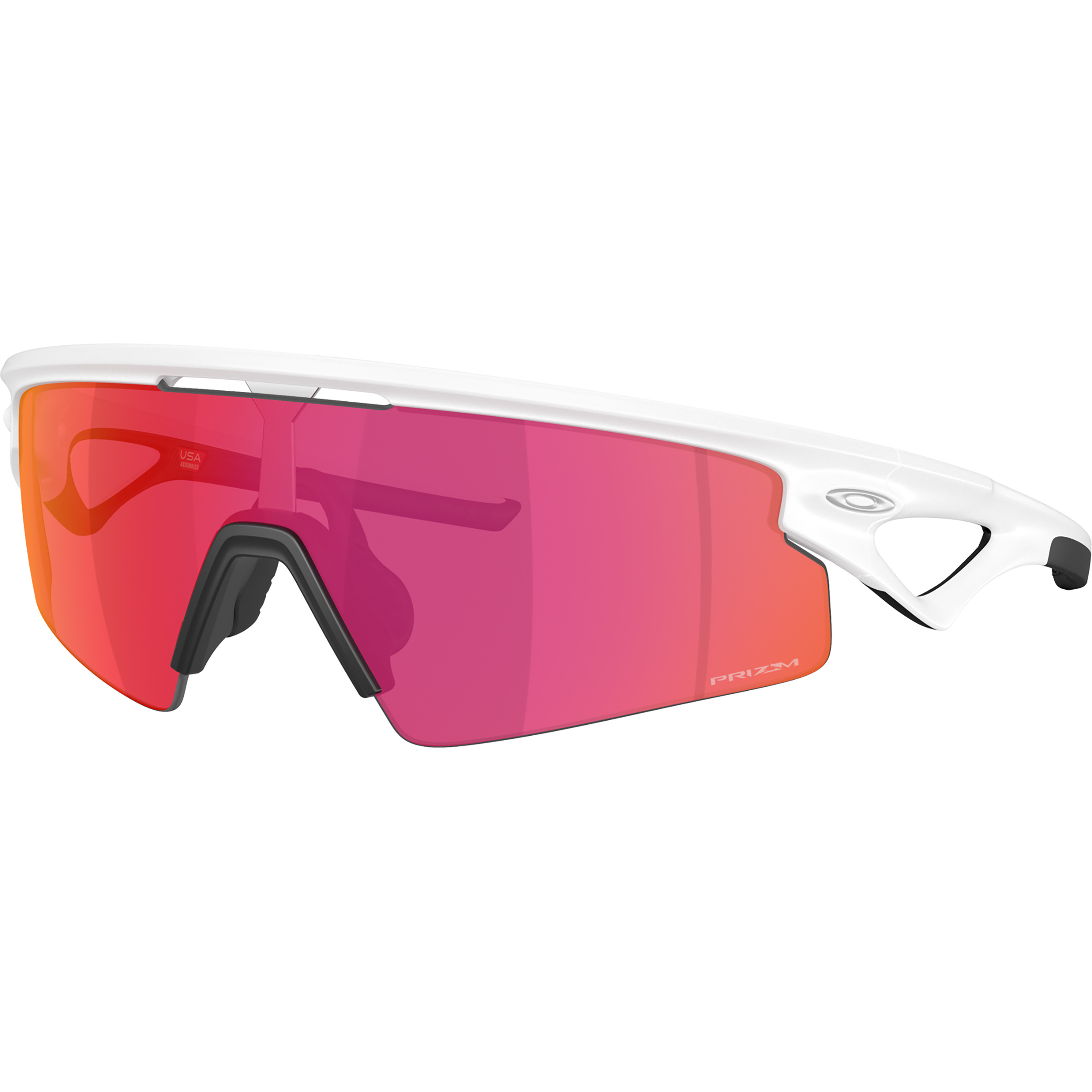 Oakley Sphaera Strike Sportbrille Sportbrillen & Sportsonnenbrillen white-prizm field Laufen | Rennrad | Skitour