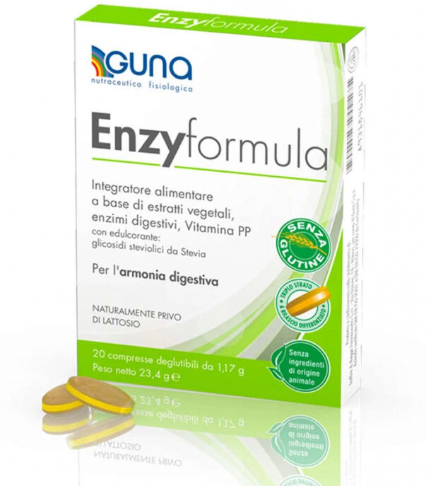 Guna Enzyformula Integratore Funzione Digestiva 20cpr