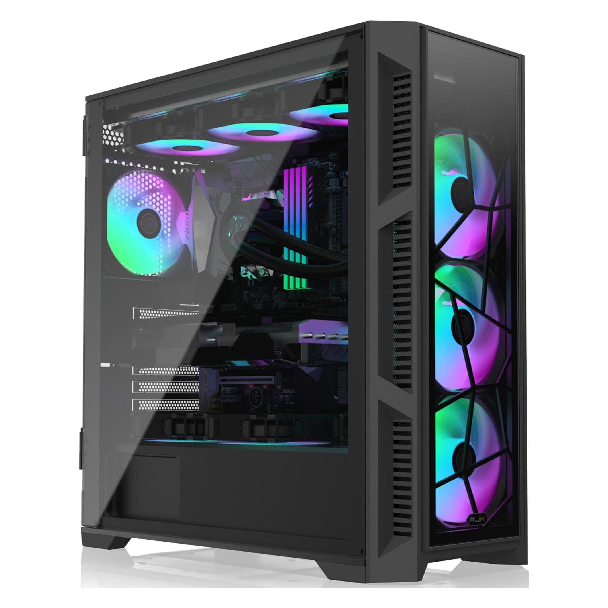 Raijintek PONOS Ultra Midi-Tower, Tempered Glass - schwarz (ATX, mATX, Mini-ITX) (0R20B00225)