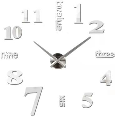 Inspire Essentials 3D DIY Wall Clock Luminous Frameless Modern Wall Clock Decor 5