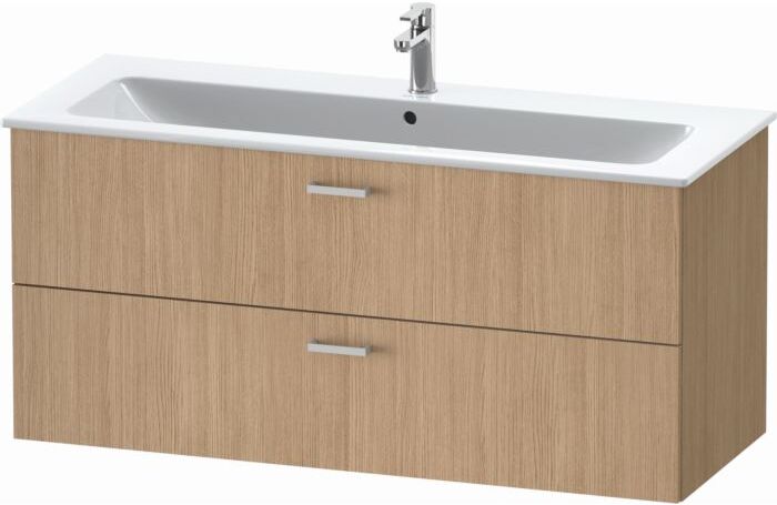 Duravit XBase Waschtisch-Unterschrank XB612305252 120x55,2x47,5cm, europäische Eiche, 2 Schubkästen