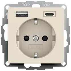 Gira Steckdose+USB 245901
