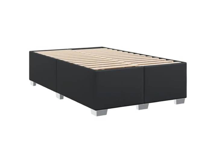 vidaXL Bettgestell Schwarz 120x200 cm Kunstleder
