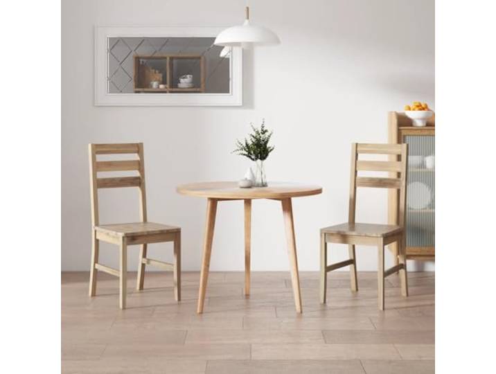 HMDNGOUT Esszimmerstühle 2 STK. Massivholz Akazie Akazien-Massivholz,gebürstete Oberfläche,pflegeleicht,robust,stabil,elegantes Holzdesign,einfache Montage