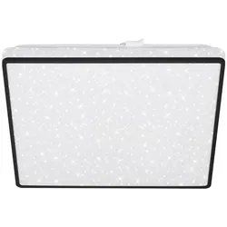 Briloner, Deckenleuchte, LED Deckenleuchte, schwarz, mit Sternendekor, 1xLED-Platine / 15W (1800 lm)