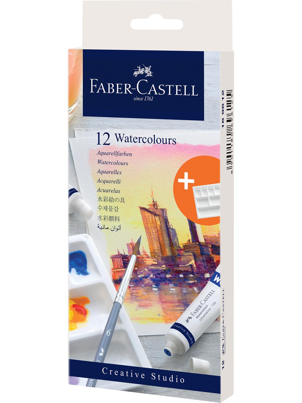 Faber-Castell Aquarellfarbe 12er Kartonetui