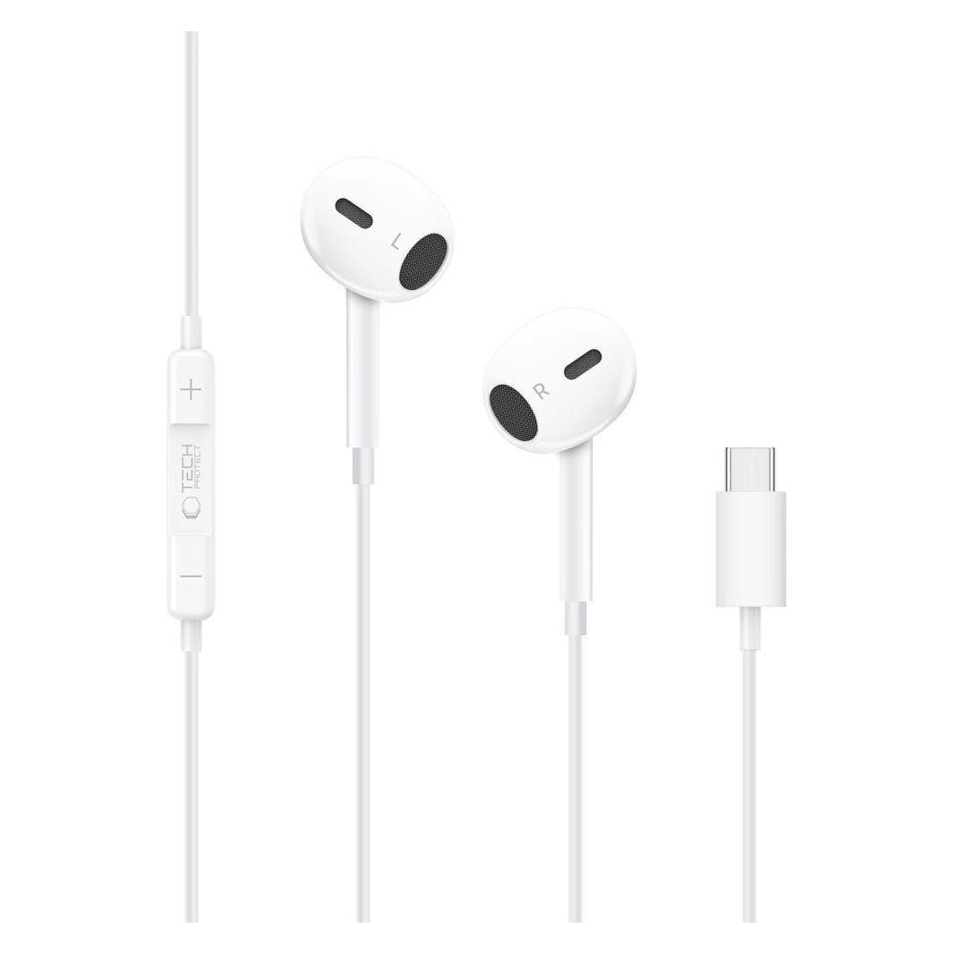 Tech-Protect Ultraboost Core G2 USB-C Kopfhörer - Weiss (Kabelgebunden) (200193)