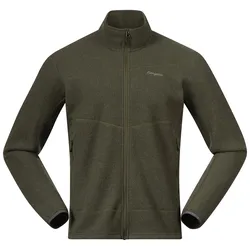 Bergans Herren Rabot Merino Fleecejacke - XL - Dark Olive Green