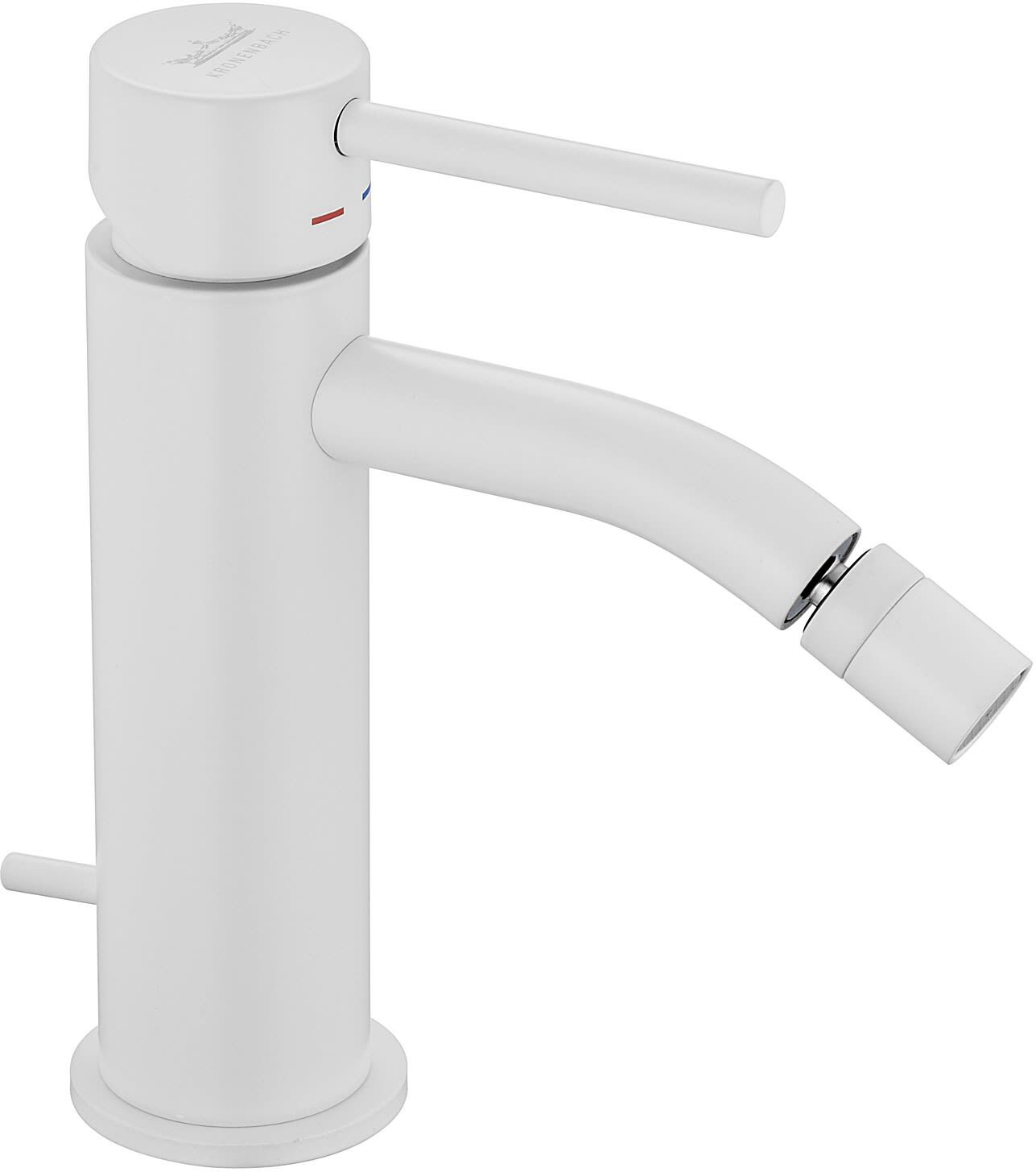 Kronenbach Lima 2.0 White Single Lever Bidet Mixer 100.1300WMKB