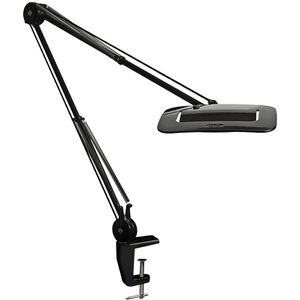 Luxo Schreibtischlampe Split, schwarz, LED, dimmbar, mit Tischklemme, 660 Lumen, warmweiß