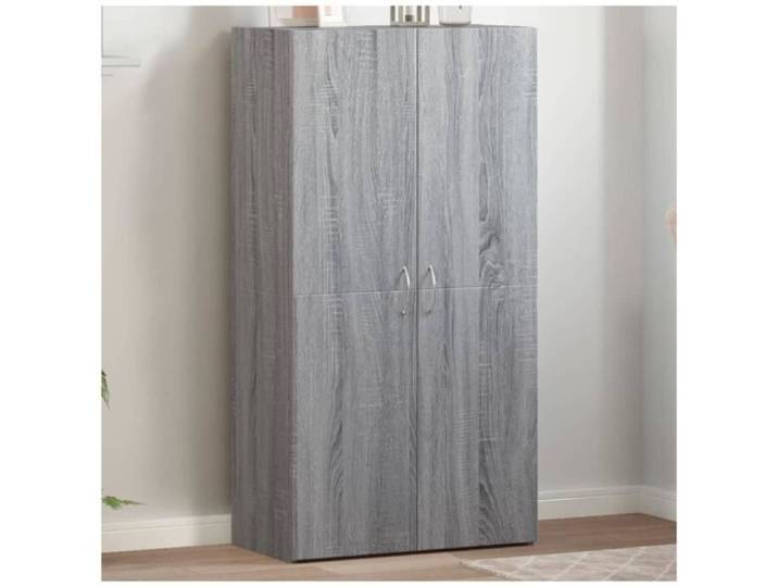 Armoire de classement - VGEBY - AF587 - Sonoma gris - Bois d'ingénierie - 60x32x115cm