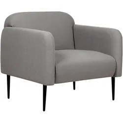 SESSEL Leinen grau/schwarz Stouby