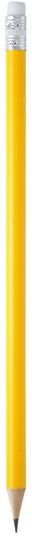 Crayon personnalisable en bois avec gomme Couvet jaune TAILLE UNIQUE ADULTE