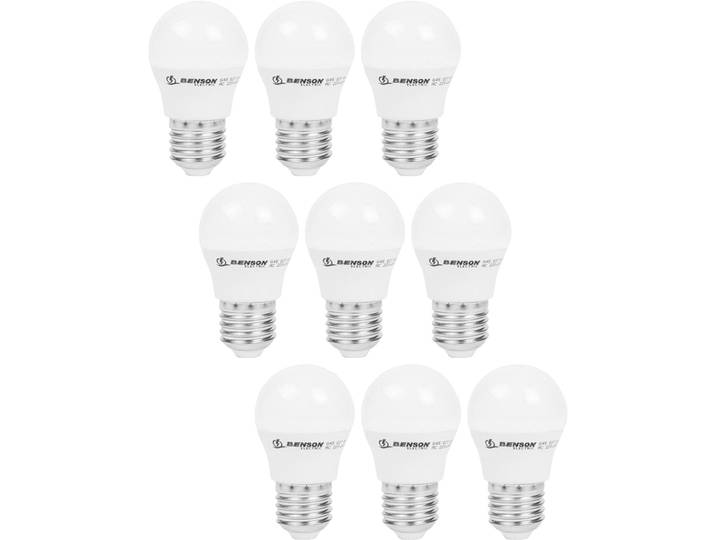 9er-Set LED-Glühbirne, A60, E227, 760 lm, 9 W, 2500 K, warmweiss