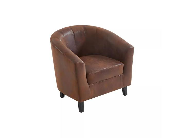 Vente-unique - LoungeSessel Microfaser CRISTOBAL II, One Size, Braun