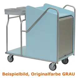 Novocal SW 2020 Stationswagen mit Frontrollo, geschlossenem Schrank, 2fach Sammler