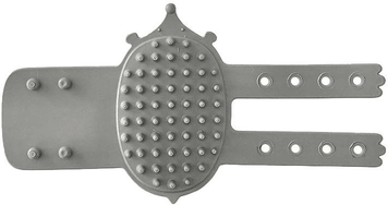 Inspired Deals Soft Rubber Cat Self Groomer And Pet Itch Scratcher For Cats And Dogs grey