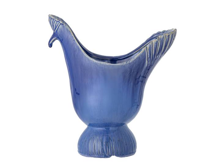 Bloomingville Vaas Wylie 29cm hoog - Blauw