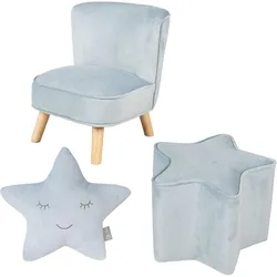 KINDERSESSEL klein 3-tlg. hellblau