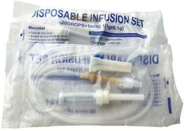 Uplift Picks Disposable Animal Infusion Set Extended Veterinary Drip Tube With Screw Mouth Connector 50 Pcs