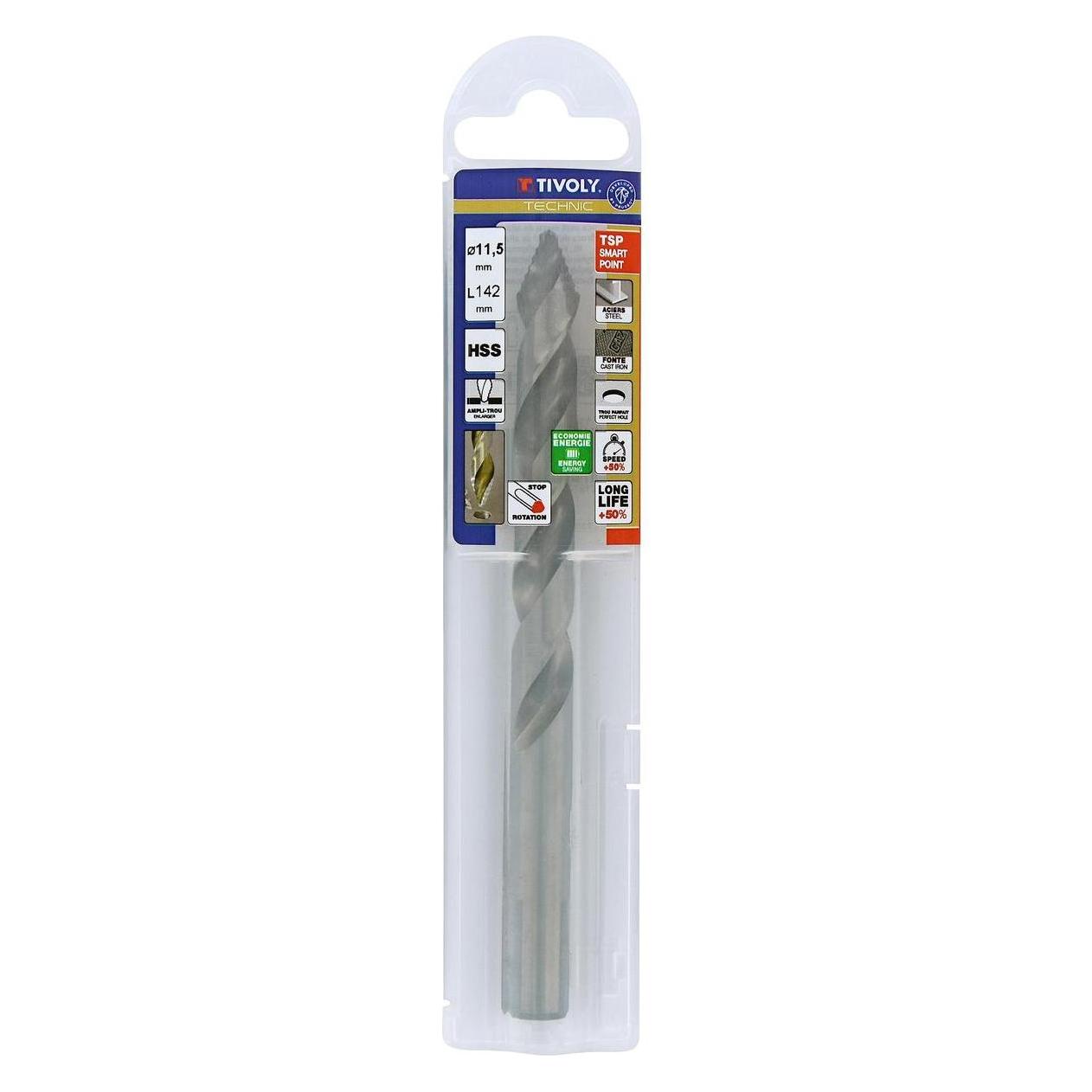 Tivoly Metallbohrer 11,5x142mm, abgestufte Spitze Smart Point. (11,5 Millimeter) (36624531)