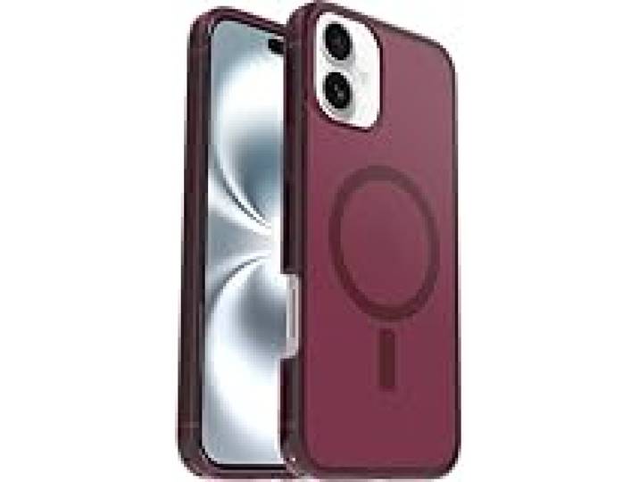 Otterbox Coque Symmetry Clear MagSafe pour iPhone 16 Plus, Rouge