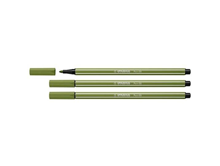 STABILO Viltstiften Pen 68, mosgroen, 3 stuks