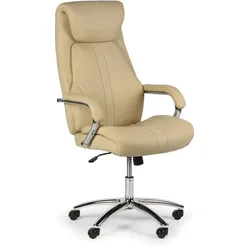 Echtleder-Chefsessel NEXUS, beige