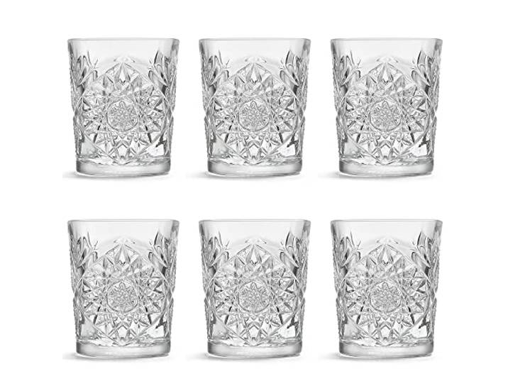 Libbey Drinkglas Hobstar - 355 ml / 35,5 cl - 6 stuks - Vintage Design - vaatwasmachinebestendig - hoge kwaliteit