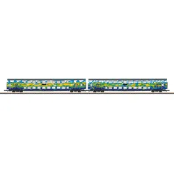 Märklin 87306 Z Doppelstockwagen-Set Touristik 1 aus DBpza 753.5 und DABpza 758.5, DB AG, Ep. VI