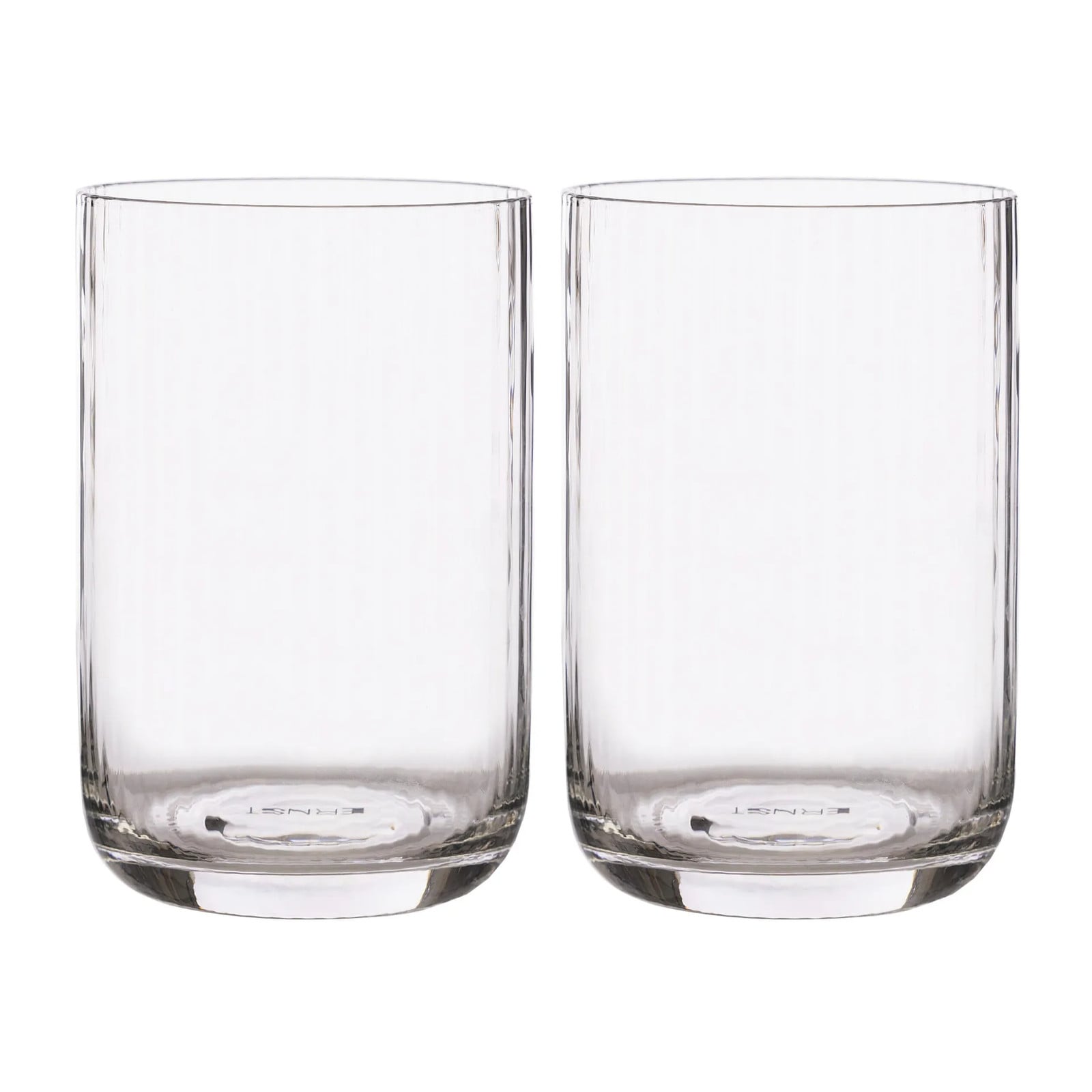 ERNST Ernst drinkglas geribbeld 2-pack 50 cl