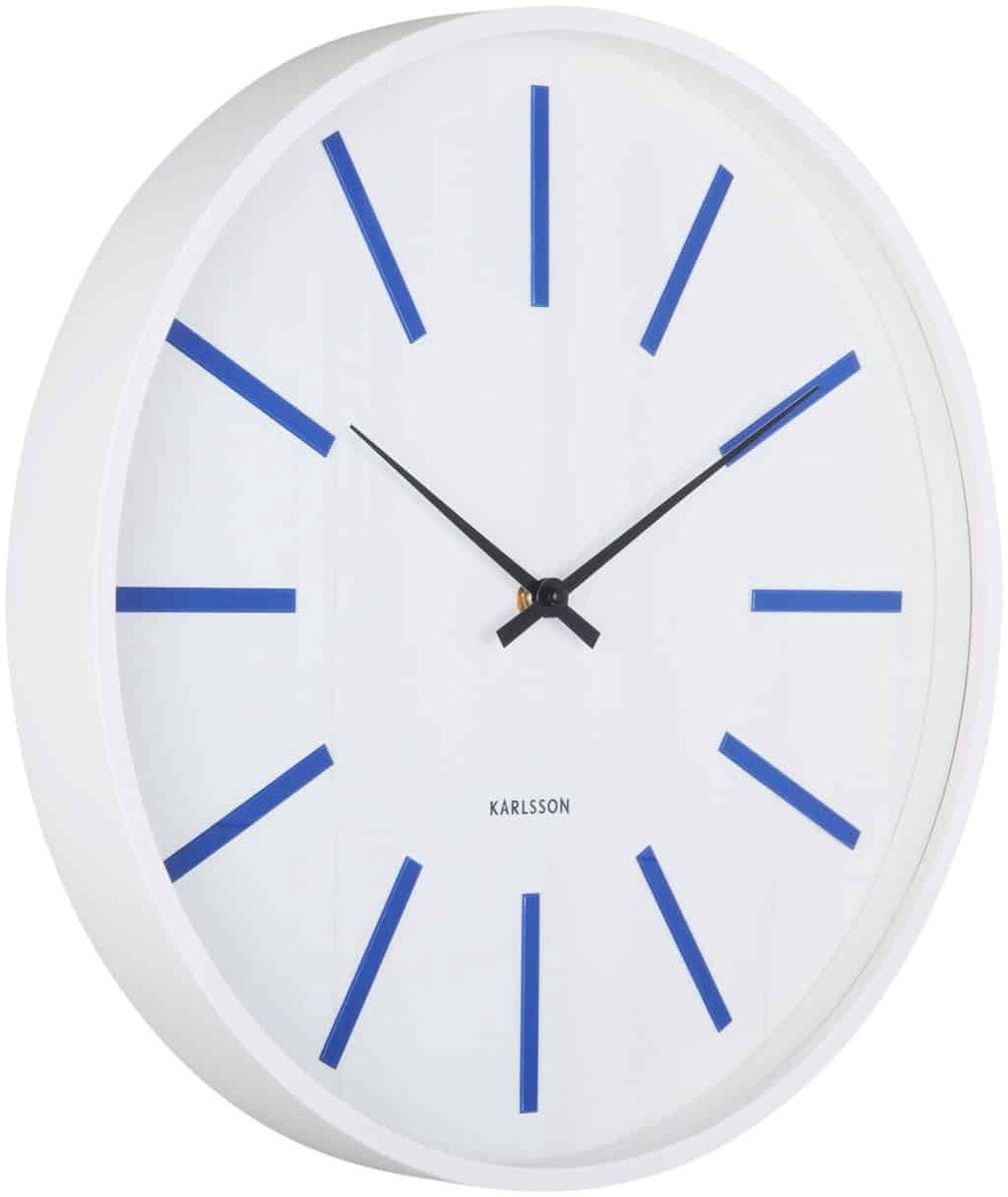 Karlsson Wandklok Arruga Retro Kobaltblauw Analoog Ø40cm