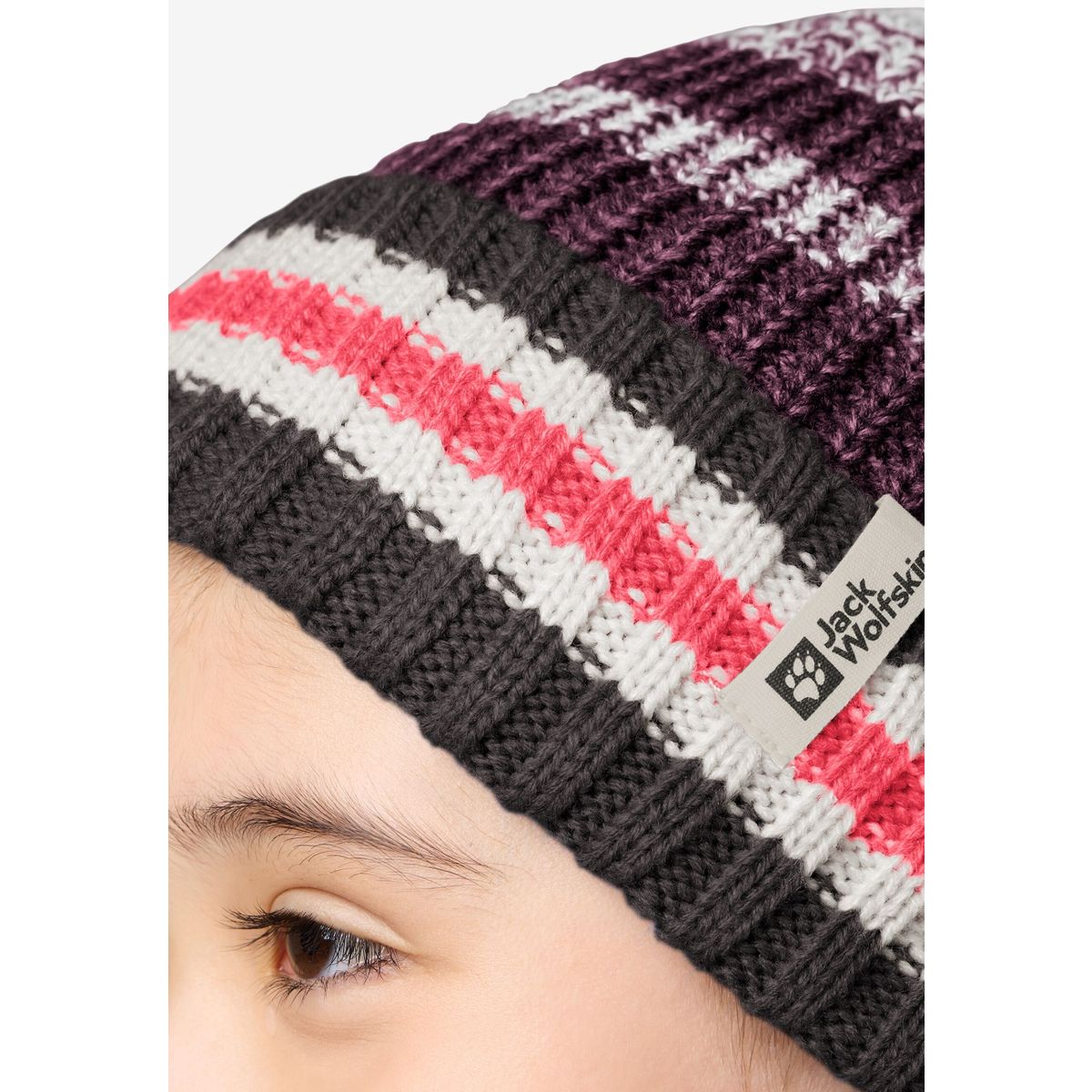 Jack Wolfskin Night Hiker Beanie K amaranth (I0116) S 1911721_I0116_A06