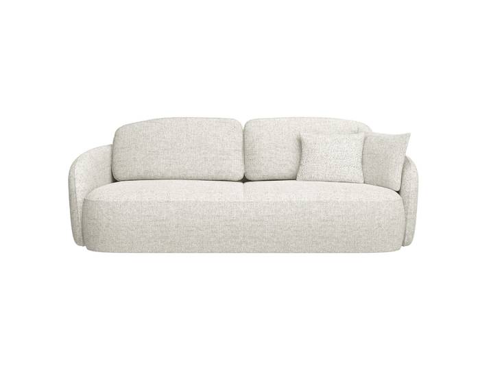 Dreisitziges ausklappbares Sofa Savoy mit Stauraum, cremefarbene