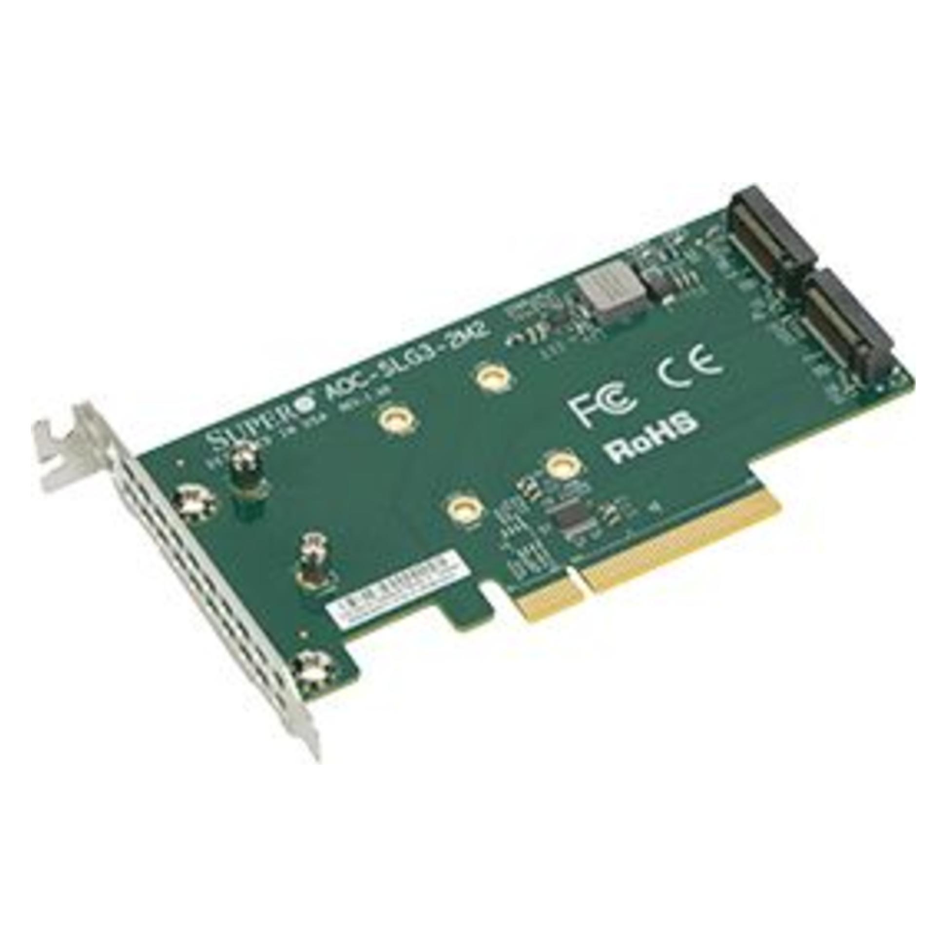 Supermicro Low Profile Riser Card (AOC-SLG3-2M2-O)