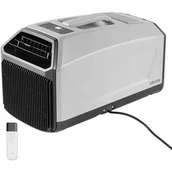 VEVOR Mobile Klimaanlage 440W, 3340 BTU Tragbare Klimaanlage, Mobiles Klimagerät mit Abluftschlauch Fernbedienung 24h Timer, Camping-Klimagerät mit 150m3/h Luftstrom für Wohnmobil Zelt Lkw, Dunkelgrau