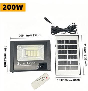 Uplift Picks Powerful Solar LED Flood Light Remote Control Waterproof Outdoor Security Spotlight 200 W