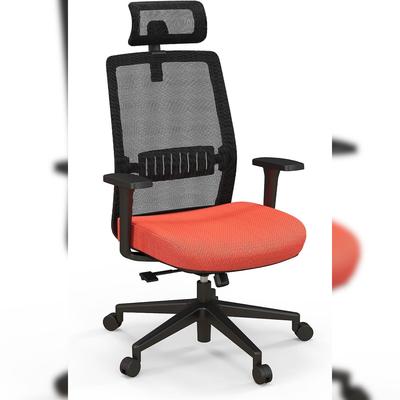 COSTWAY Ergonomischer Bürostuhl, Schreibtischstuhl mit hoher Rückenlehne, Lendenwirbelstütze und bequemer 3D-Kopfstütze