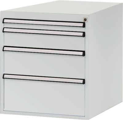 Manuflex Schubladen-Unterbau, für T 800 mm, lichtgrau