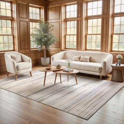 Style Haven Owen Contemporary Layered Stripes Area Rug