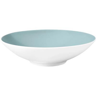 Suppenteller SELTMANN WEIDEN "Life Fashion", grün (grün chic, weiß), B:20cm H:5,5cm L:20cm T:20cm Ø:20cm, Porzellan, Speiseteller, Teller rund 20 cm