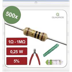 Quadrios 26P135 26P135 Kohleschicht-Widerstand Sortiment axial bedrahtet 0.25 W 0.05 % 500 St.