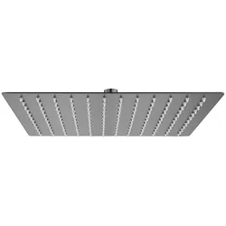 Aloni Regendusche Kopfbrause Quadrat grau gebürstet 30 x 30 cm